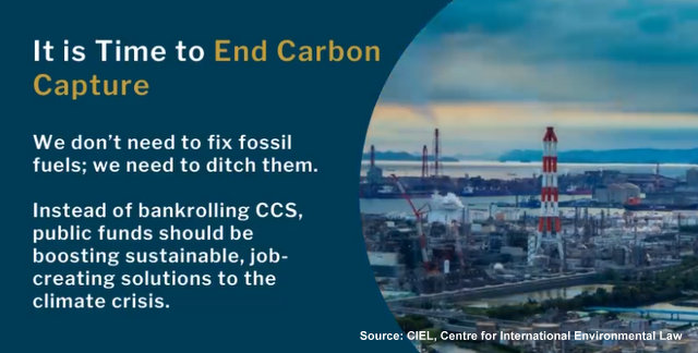 Carbon Capture and Storage (CCS): A Death Sentence For the Planet, Below2C